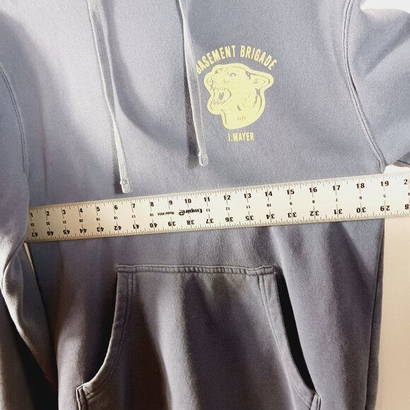 John Mayer Rare Basement Brigade Hooded Sweatshirt Blue/Gray Small, Fairfield CT - Picture 12 of 16